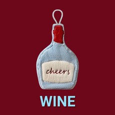 [만옥이네] 주방 욕실 흡수성 극세사 감성 손수건, 1개, wine 와인