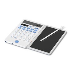 나비 NV36-MCC1 메모전자계산기 사무용계산기 메모패드, 화이트, 1개