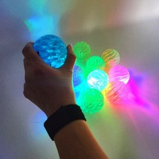 LED 탱탱볼 바운스 손목공 4종 세트 색상 각1개씩 총4개, 1개