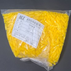 절연튜브 2.5mm(황색 1000개) 압착단자용튜브2.5mm(황색) 승강기기능사, 1개