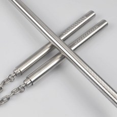 쌍절곤 무술 연습 봉 변신형 스테인리스 쌍절권