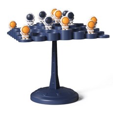 平衡太空人疊疊樂 親子互動平衡玩具 兒童益智玩具 平衡積木 疊疊高, 藍色, 1套