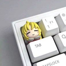 NF Keycap 고독한 락 키캡 포치 캐릭터 레진 아트 키캡, 1개, NF 이지치 니지카 키캡