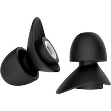 잠자는 작은 귀를 위한 어린이용 이어플러그 10세 이상 소형 소음 감소 콘서트사이즈 S 페어2, Black-small, Small
