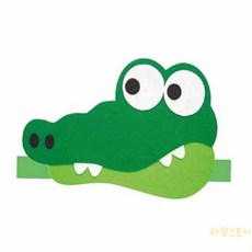 콩콩 역할놀이머리띠 악어 1개입 신축성