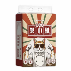 棠品居 64抽四層餐巾紙, 1個, 【串購】棠品居四層64抽餐巾紙一串10包, 10個裝