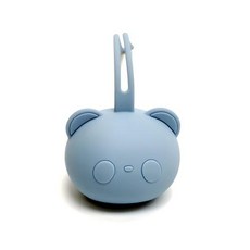 곰 젖꼭지 가방 아기 노리개 실리콘 먼지 주최자 휴대용 체인, 4)Sky Blue