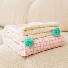 반려동물 강아지 고양이 담요 양털 포근포근 외출용 담요 이불 댕댕이 애착이불, 핑크, 1개