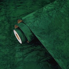 Wallercity Maroon 레드 자체 접착 벨벳 서랍 라이너 질감 있는 패브릭 벽지 침실용 부드러운 펠트 필 앤 스틱 플로킹 DIY 공예 화장대 선반용 44.5 x 599, 초록색