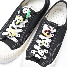 2D 팬더 큐티 신발 꾸미기 운동화파츠 6종 세트