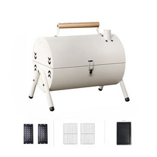 Tiger Pavilion 냉연 강판 화로대 석쇠2p+숯통2p+불판 세트 SK087, 1세트, 34*23*1.7CM