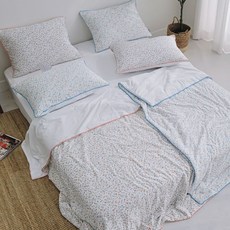 여니홈 차렵 토히토 이불 패드 베개 냉감 여름 세트, 이불SS(단품), 핑크..