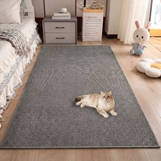 혜신 프리미엄 캣 스크래쳐 카페트 편안한 물세탁 거실 카페트, 1개, 다크그레이