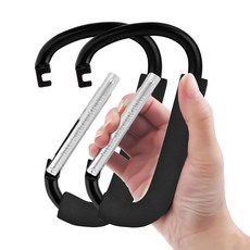 유모차 후크 2팩 6.3인치 대형 클립 초대형 카라비너 카라비너 클립 헤비 듀티 엄마용 범용 액세서리 행 쇼핑백 지갑 기저귀 가방 도구