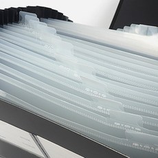 살림덕후 26칸 플라스틱 파일 문서보관파일 아코디언파일정리함 a4아코디언파일 대용량파일철, 블루, 1개