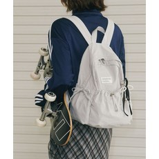 MASMARULEZ mini ver. Ribbon pocket backpack_Light gray