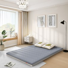 국내생산 9존 토퍼 매트리스 항균인증 생활방수 커버세탁 매트리스, 5cm, 그레이