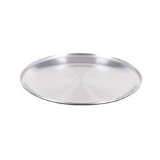 몬테라 스텐 접시 L, 1개, 실버