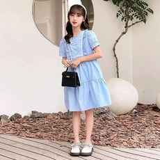 賣場優選童裝 女童洋裝 女童連衣裙夏裝薄款2025新款兒童洋氣女孩公主裙大童夏季純棉裙子