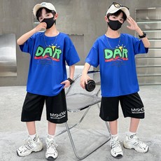 兒童裝男童夏裝套裝夏季新款男孩時髦帥氣洋氣
