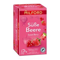 독일 밀포드 스위트 베리 과일차 티백 Milford sweet berry, 2개, 20개입, 2g