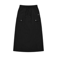 와키윌리 우먼스 나일론 카고 롱 스커트 블랙 WA2602SR61BK