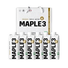 메이플쓰리 오가닉 메이플워터, 500ml, 6개