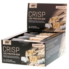 MUSCLEPHARM 清脆蛋白棒 12 包, 棉花糖, 12件