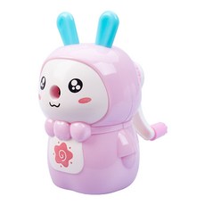 DIU 小兔子削笔器卷笔刀自动进笔削笔刀切削省力不卡铅, 1個, 小兔子粉色:如圖