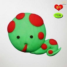 버블솝플레이 비누찰흙 십이지신 뱀 비누만들기 7인용 향기 클레이 공예 미술놀이