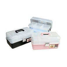 미술도구 보관함 블랙 372x206x180 화구케이스 서랍형 붓함