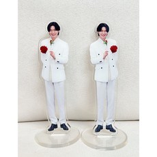 김용빈 미니등신대+뱃지 굿즈 효도선물, 세트, 등신대+뱃지