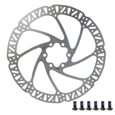 자전거 디스크 브레이크 부품 6볼트 호환 사이클링 디스크 브레이크 로터 (사이클링 수리용), 180mm, 1개
