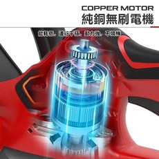 台灣8H出貨 锂電不鏽鋼割草機 小型家用大功率除草機 無刷電機打草機園林修剪機 雙刃刀片籬笆剪枝機 牧田充電式割草機機, 1個, 其他配件