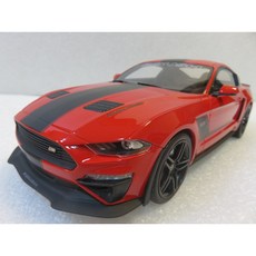 GT SPIRIT Ford Mustang 2019 Roush Stage 3 競技紅 交通工具模型, 1個