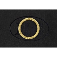 沐錦飾品材料DIY 15MM繞刻圓線單圈 飾品銅圈 造型單圈銅圈 30/50入, 1個, (銅胚)50入/瓶