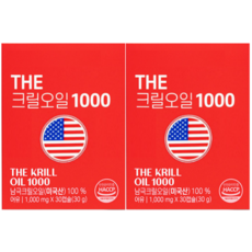 식약청 인정 크릴오일인지질 크릴56 크리오일 남극크릴오일, 2개, 30정