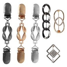 여성용 빈티지 신치 클립 세트 - 가디건 스웨터 재킷 숄 셔츠 및 의류 액세서리용 드레스 허리 & 등 타이트너 클립, 여성용 빈티지 신치 클립 세트 - 가디건, 스웨터, 재