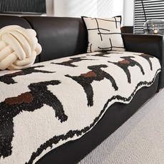 가벼운 고급스러운 실 모양의 불규칙한 쿠션 새로운 사계절 미끄럼 방지 커버 천 쇼파러그