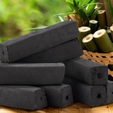 [글림텍] 캠핑용 바비큐 100% 대나무 분말 압축 숯, 1개