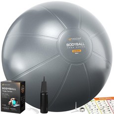 MANTRA SPORTS Exercise Ball – Yoga for Pilates & Fitness - Birthing Pregnancy Stability Core Ba, 회색