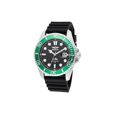 Invicta Pro Diver Men 43mm 스테인리스 스틸 스틸 블랙 다이얼 차콜 47163 라지 47163 439750, 47166