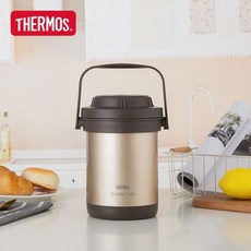 THERMOS 真空燜燒鍋 1.8L 不鏽鋼保溫鍋, 香檳金, 1個