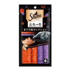 Sheba 貓肉泥 誘惑泥 12克X4條/包, 1個, 鮪魚口味+鮪魚&海鮮