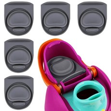 ZONBBEE Owala Freesip16/19/24/32/40oz 뚜껑 물병 개스킷 실리콘 캡 인서트 스토퍼 교체 부품 액세서리그레이+퍼프 171357, 5-Pack Stoppers, 5 Grey