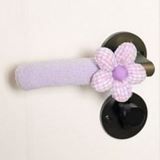 門把手套 冬季可愛針織防磕碰 加厚臥室入戶門手柄套, 香芋紫,-4個裝, 香芋紫