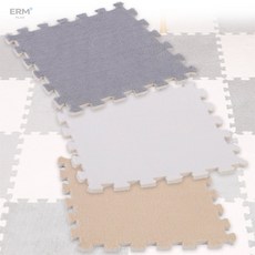 이알엠플러스 퍼즐매트 5p 거실퍼즐매트, 화이트