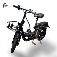 전기자전거 타이탄400 최대 700W 48V 13Ah 21Ah 2인용 전동자전거, 블랙, 스틸