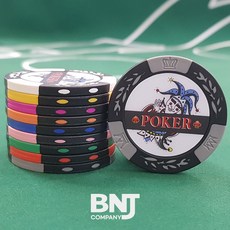 월드트리 조커 포커칩 게임칩 카지노칩 국제규격, 8.회색, 1개