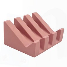 실리콘 격자 비누 받침대 배수 트레이 욕실 주방 세면대 정리, 그레이, 1개